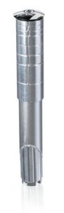 STUURPEN AHEAD XLC VERLENGPEN 11/8" ZILVER