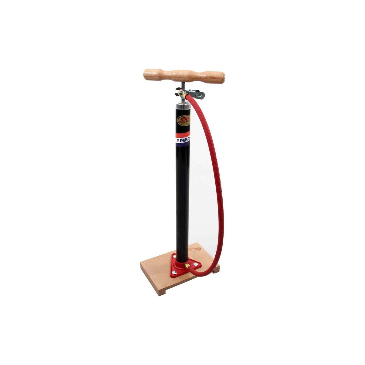 Jumbo fietspomp m/plank en slang
