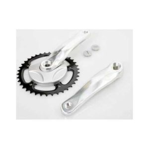 Crankstel 38t 152 m disc alu zilver